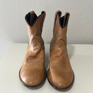 Dingo Tan Ankle Cowboy Boots